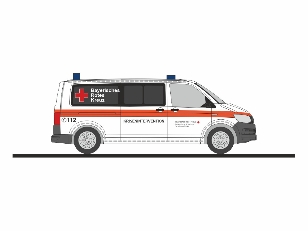 Rietze VW T6 "BRK MünchenKrisenintervent", NH 07-08/25