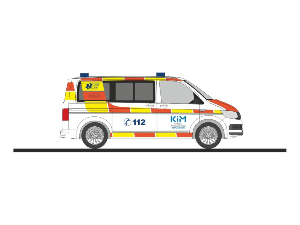 Rietze VW T6 KIM " Aicher Ambulanz München ", NH 09-10/26