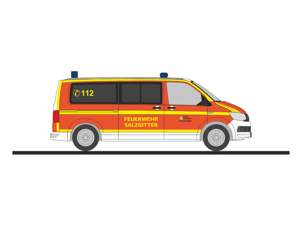 Rietze VW T6 MTW " Feuerwehr Salzgitter ", NH 11-12/26