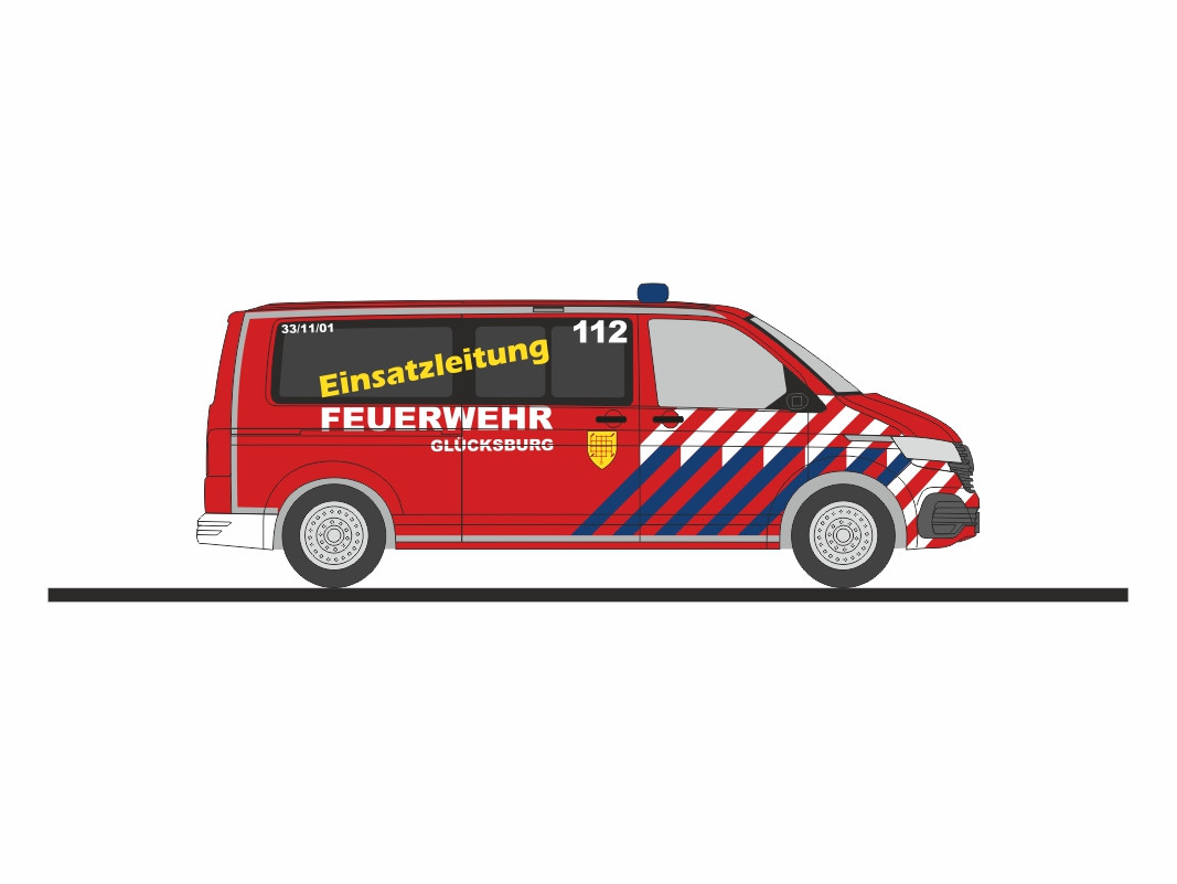 Rietze VW T6.1 "Feuerwehr Glücksburg", NH 07-08/25