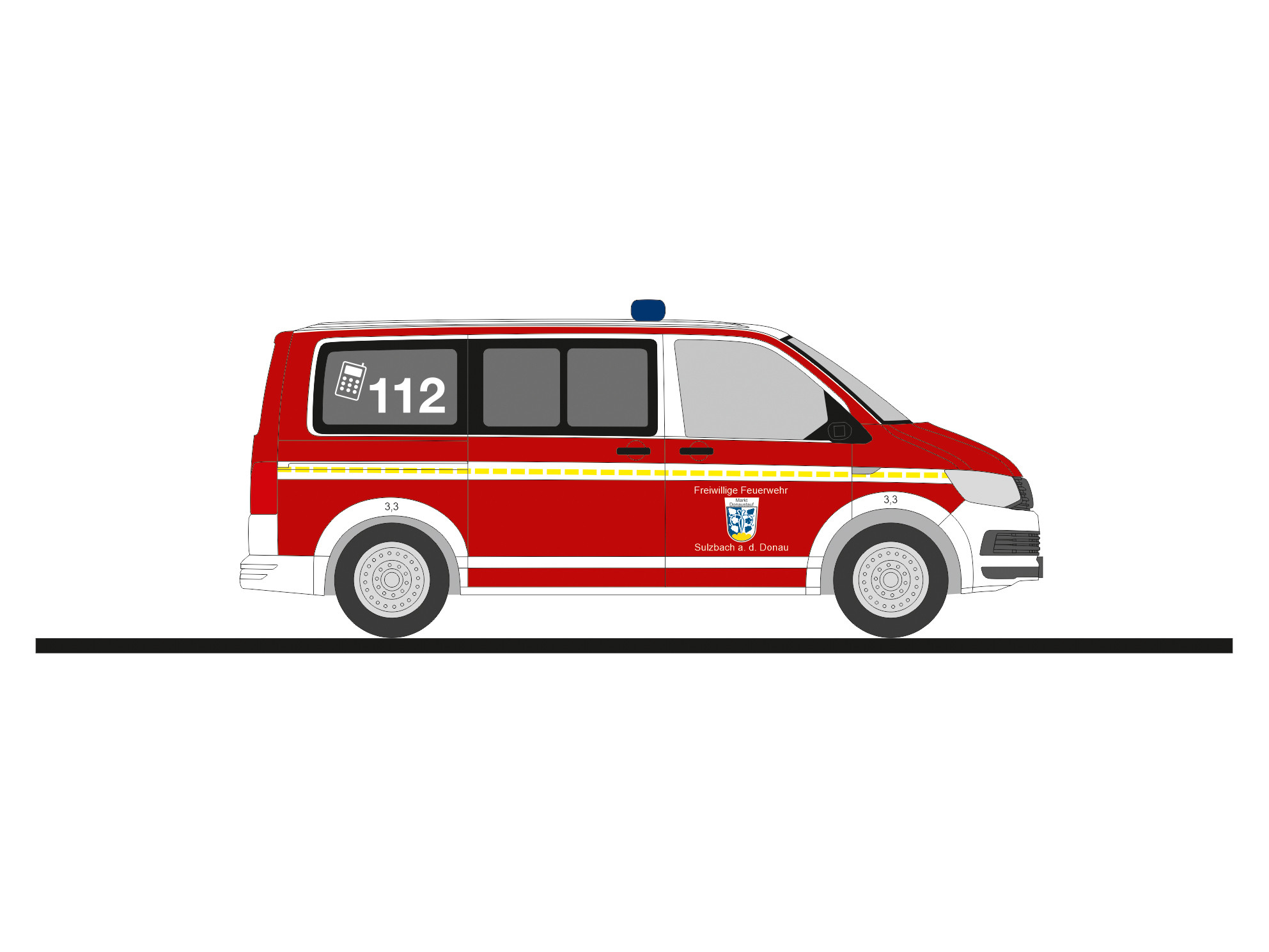 Rietze VW T6.1 " Feuerwehr Sulzbach a.d.Donau.", NH 01-02/26