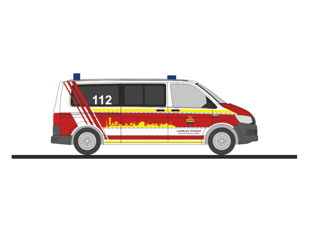 Rietze VW T6 LR FTZ " Feuerwehr Lingen ", NH 09-10/26