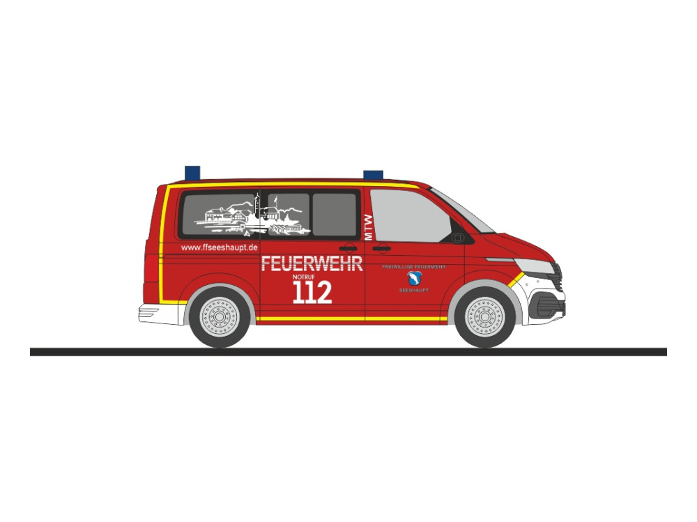Rietze VW T6.1 MTW " Feuerwehr Seeshaupt ", NH 11-12/26