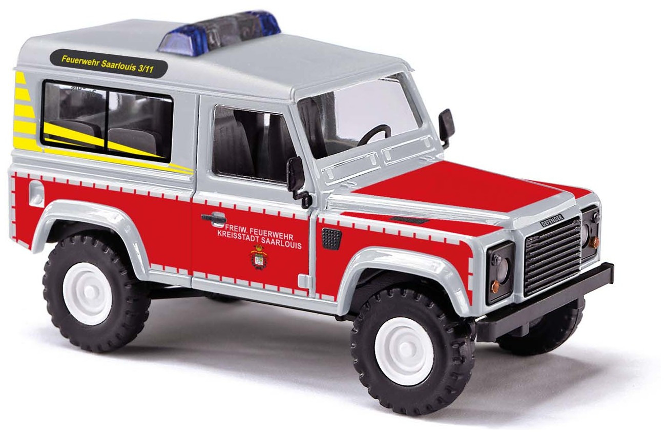 Busch Land Rover Defender 90, Feuerwehr Saarlouis  ,NH 08/24