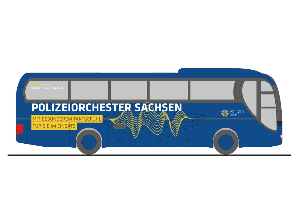 Rietze MAN Lion's Coach Polizeiorchester Sachsen, NH 09-10 / 22