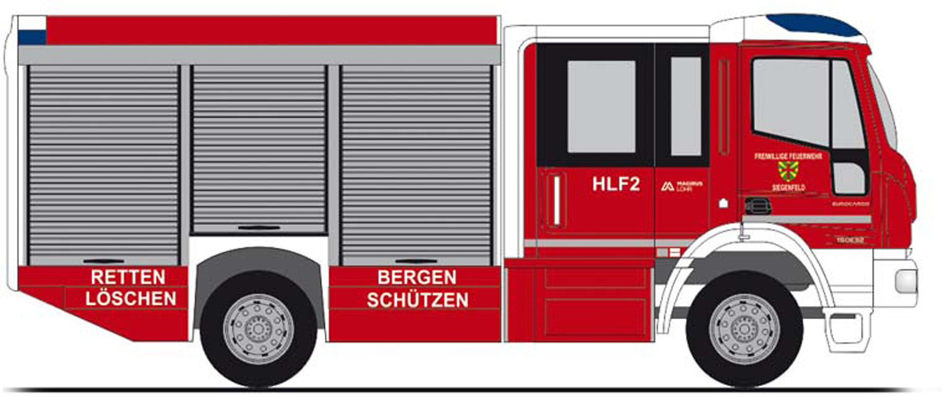 Rietze Magirus Team Cab HLF "FW Siegenfeld", NH 07-08/21