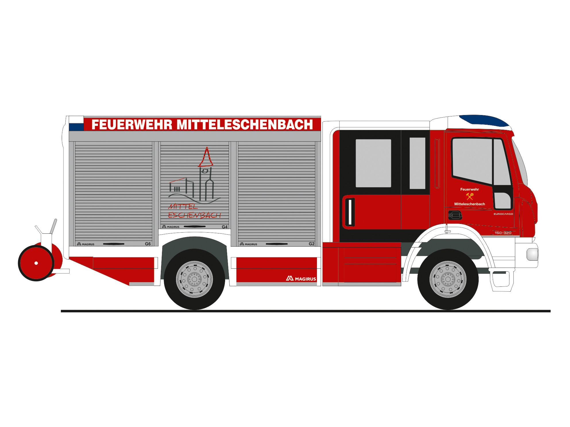 Rietze Magirus HLF TeamCab " Feuerwehr Mitteleschenbach ", NH 01-02/26