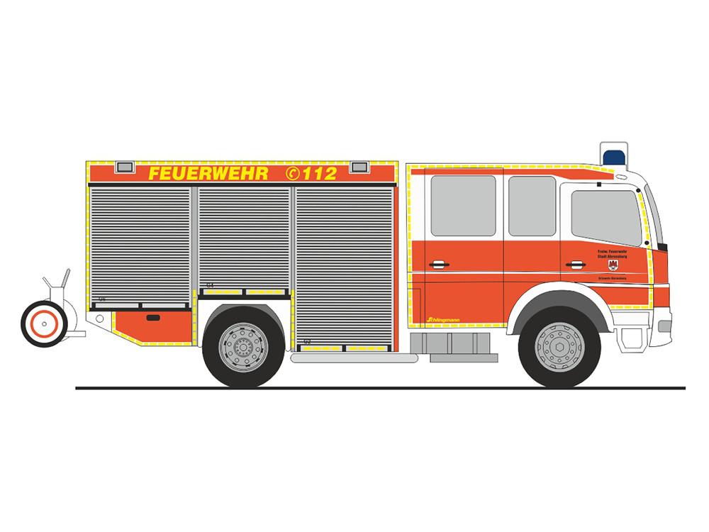 Rietze MB Atego HLF.„Feuerwehr Ahrensburg.“, NH 07-08/24
