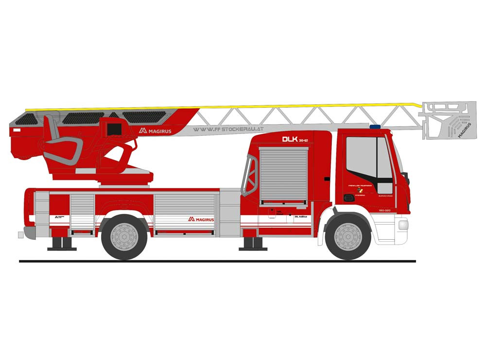 Rietze IVECO DLK " Feuerwehr Stockerau ", NH 05-06/21,(Vorbestellung / Modell noch nicht lieferbar !!!)