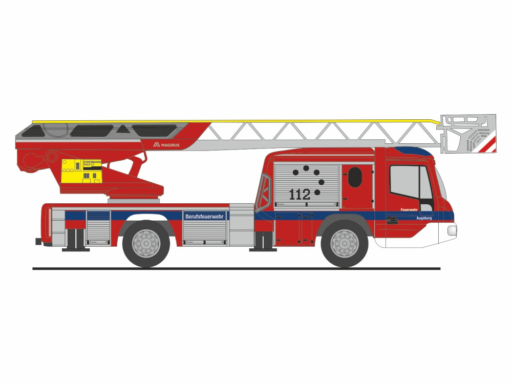 Rietze Magirus DLK 32 n.B. "Feuerwehr Augsburg" ,NH 09/24