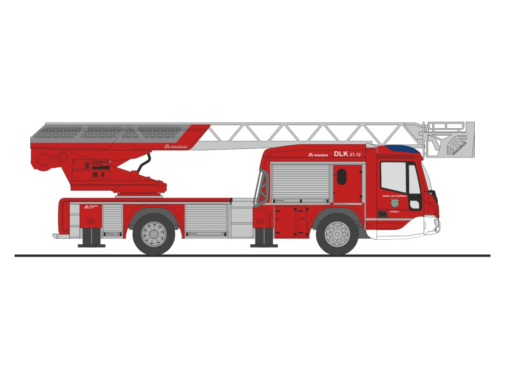 Rietze IVECO DLK L32 n.B." Feuerwehr Ehrwald (AT) ", NH 09-10/26