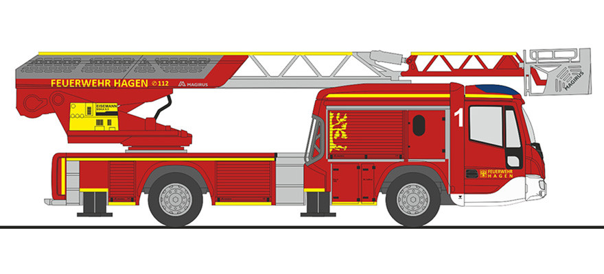 Rietze Magirus DLK 32 n.B. „Feuerwehr Hagen (BF)“, NH 11-12/24