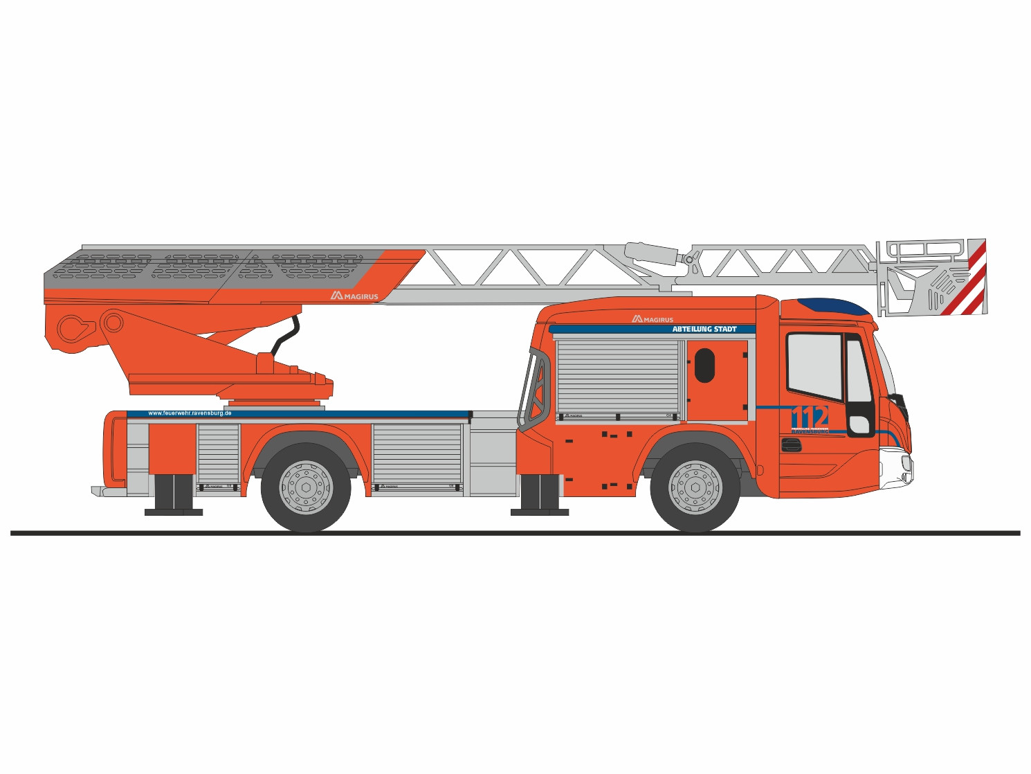 Rietze Magirus DLK 32 n.B. "Feuerwehr Ravensburg", NH 07-08/25