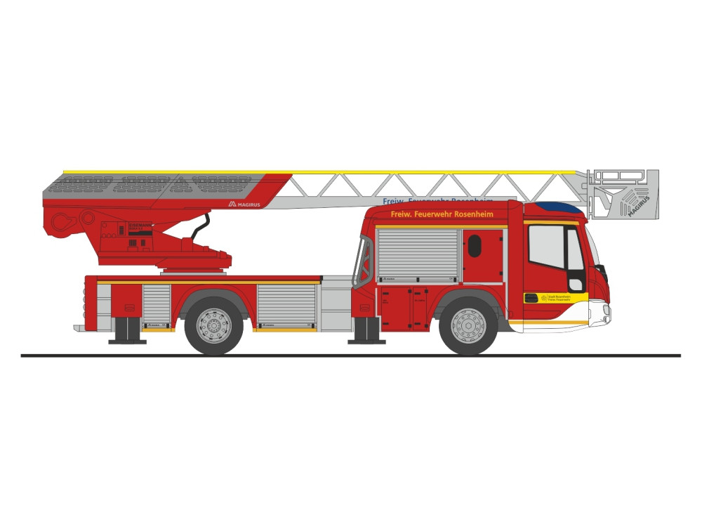Rietze Magirus DLK 32 n.B. " Feuerwehr Rosenheim ", NH 11-12/26