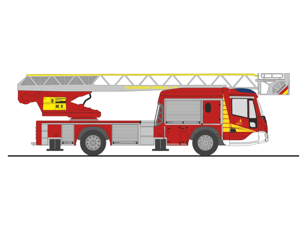 Rietze IVECO DLK L32 n.B." Feuerwehr Döbeln ", NH 09-10/26