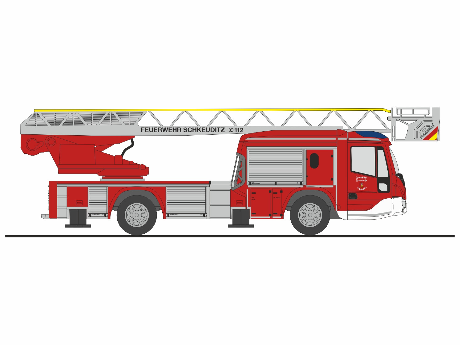Rietze Magirus DLK 32 n.B. "Feuerwehr Schkeuditz", NH 07-08/25