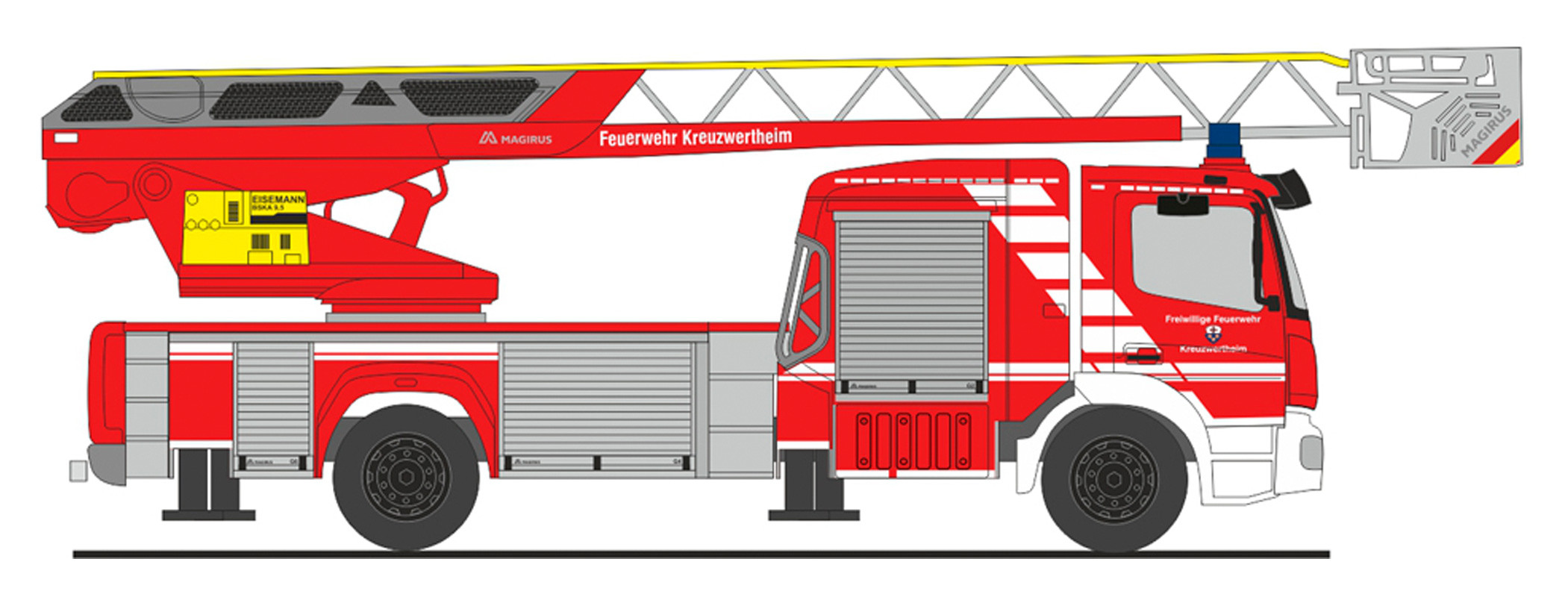 Rietze MB Atego DLK "Feuerwehr Kreuzwertheim", NH 11-12 / 22