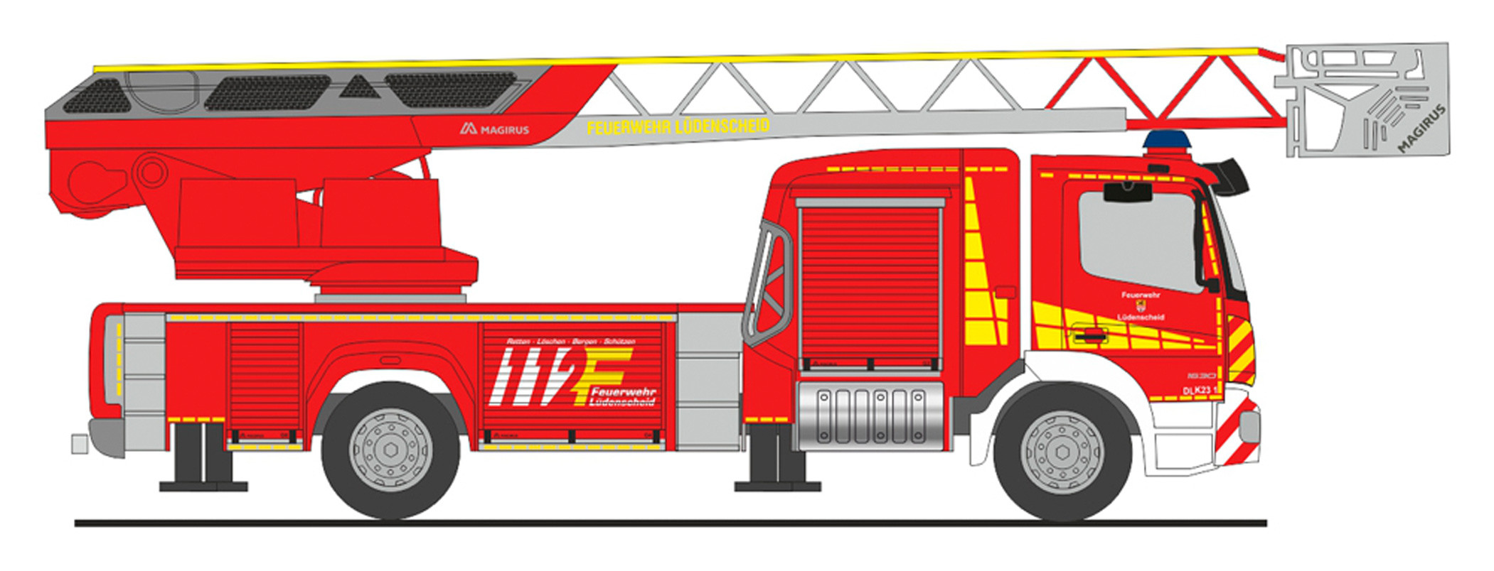 Rietze MB Atego DLK "Feuerwehr Lüdenscheid", NH 11-12 / 22,