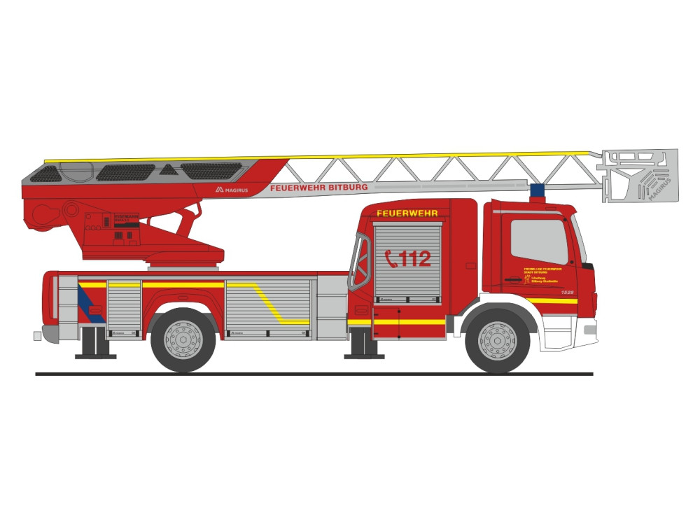Rietze MB Atego DLK 32 Feuerwehr Bitburg, NH 05-06/26