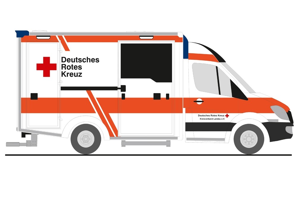 Rietze Einsatz-Serie MB Sprinter RTW DRK Landau