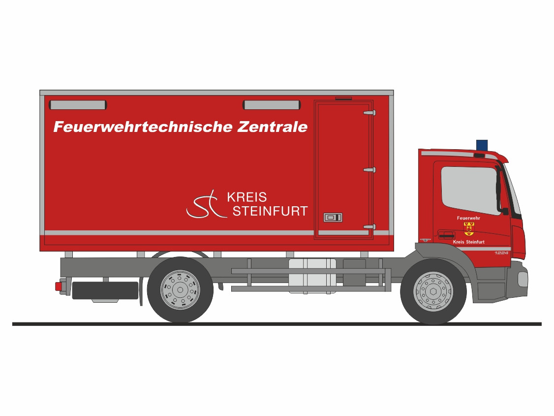 Rietze MB Atego 19 GW-L "FTZ Kreis Steinfurt", NH 07-08/25