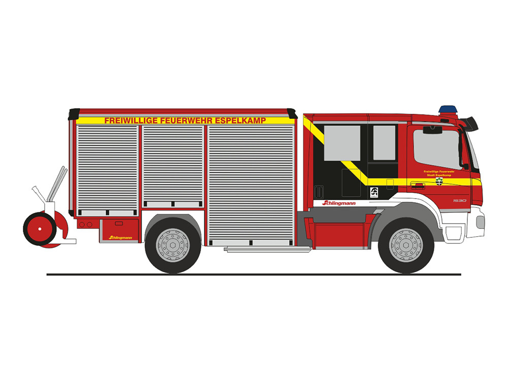 Rietze MB Atego Varus HLF.„Feuerwehr Espelkamp.“, NH 07-08/24