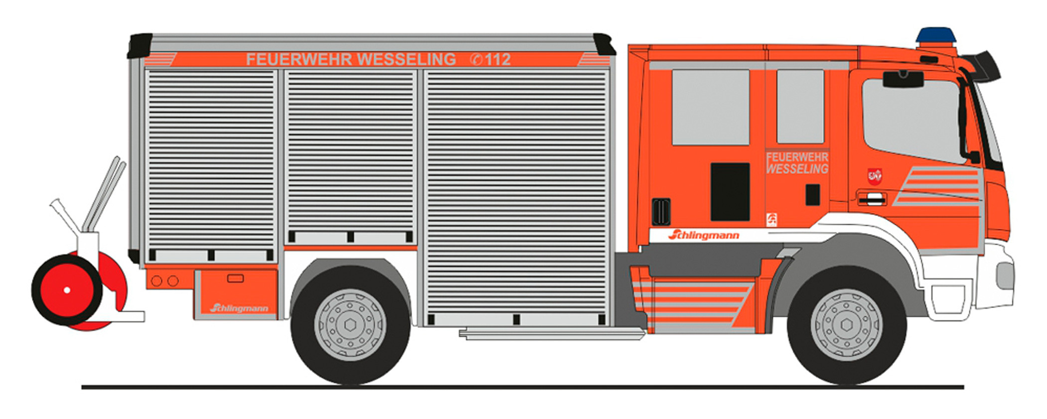Rietze MB Atego Varus HLF "Feuerwehr Wesseling ", NH 11-12 / 22,(Vorbestellung / Modell noch nicht lieferbar !!!)
