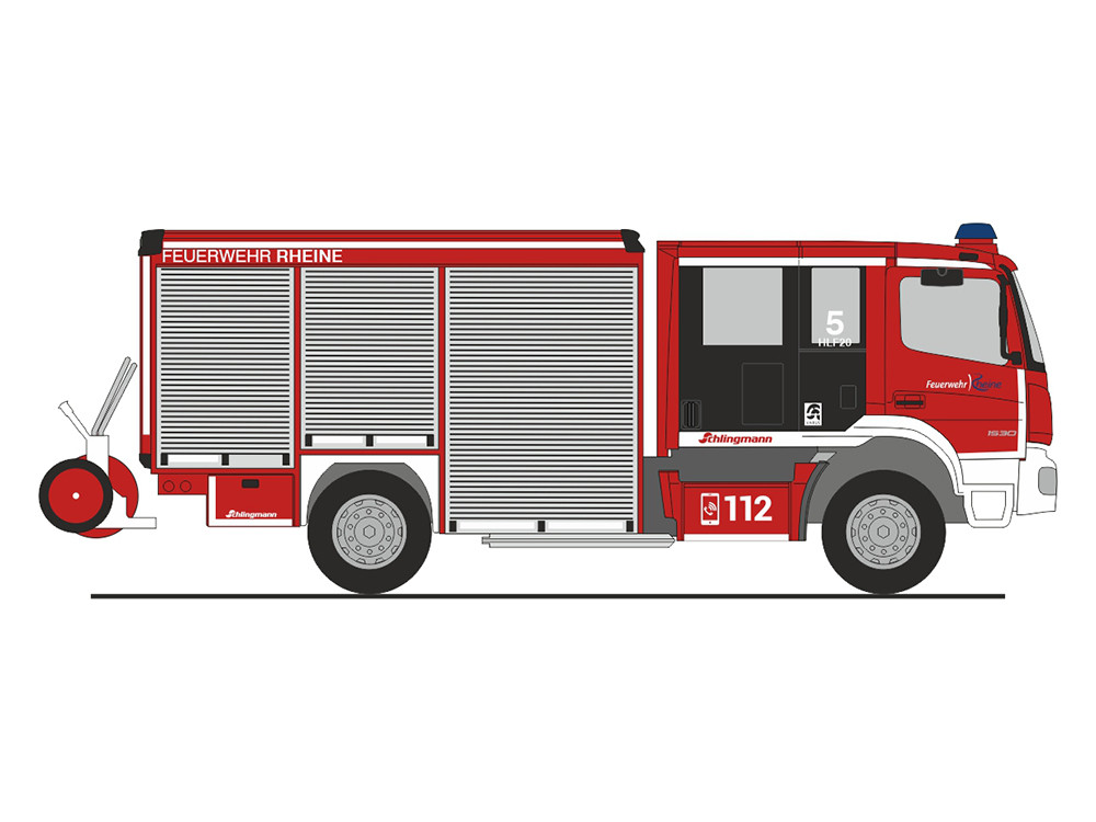 Rietze MB Atego Varus HLF „Feuerwehr Rheine“, NH 09-10/24