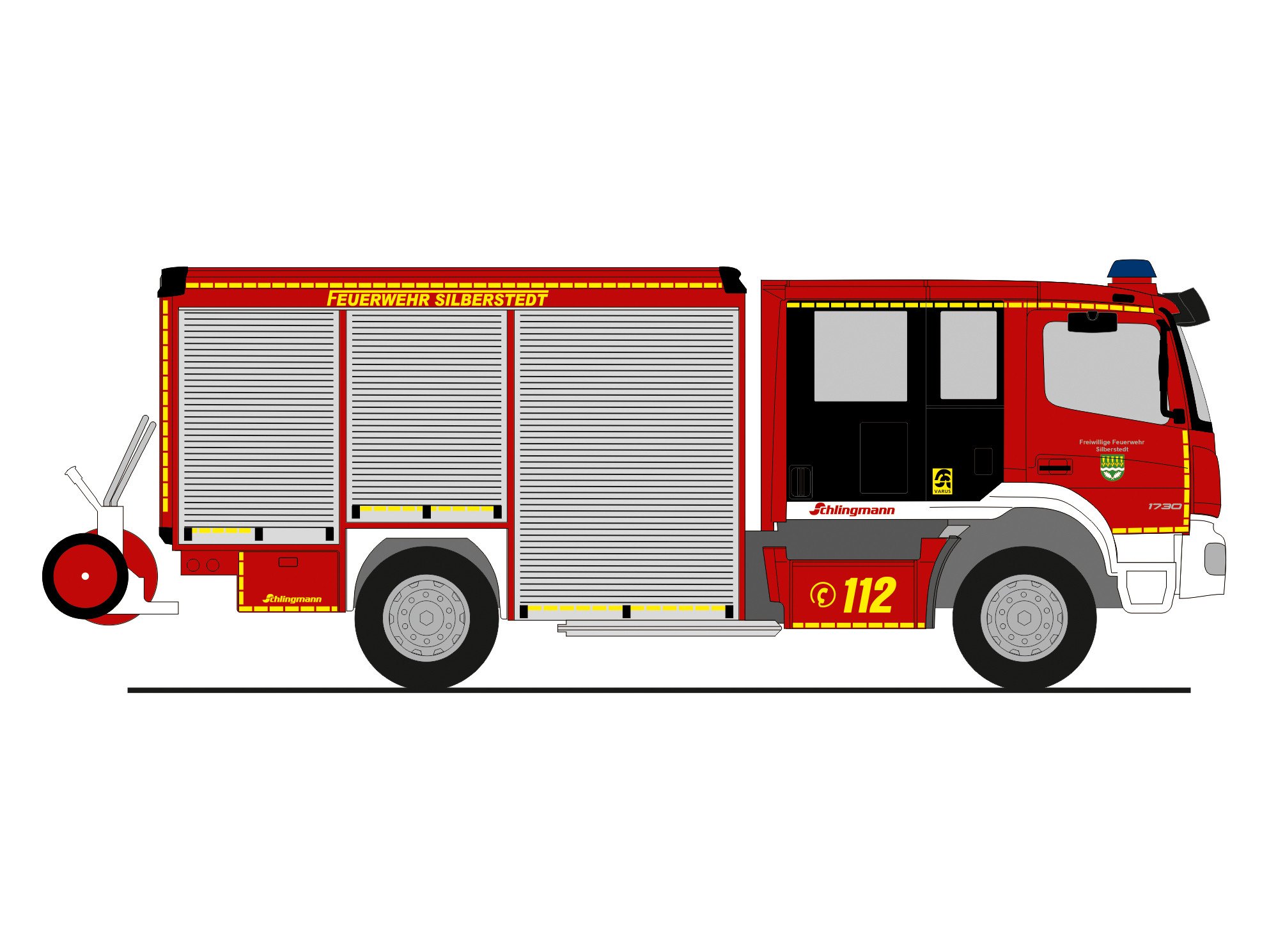 Rietze MB Atego Varus HLF." Feuerwehr Silberstedt ", NH 01-02/26