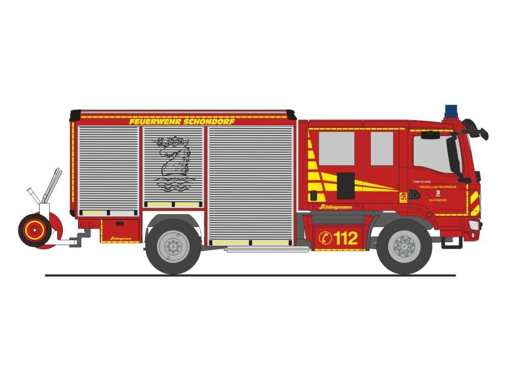 Rietze MAN Varus HLF " Feuerwehr Shondorf ", NH 07-08/26