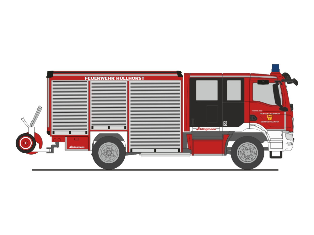 Rietze MAN 18t Varus HLF " Feuerwehr Hüllhorst ", NH 09-10/26
