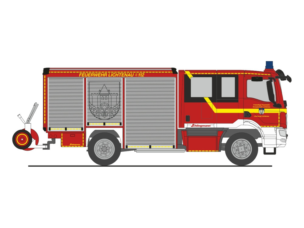Rietze MAN 18t Varus HLF " Feuerwehr Lichtenau ", NH 07-08/26