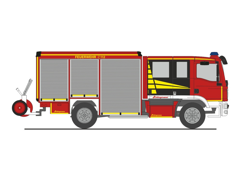 Rietze MAN TGM 13t (2008) Varus HLF "Feuerwehr Vorführdesign", NH 03/26