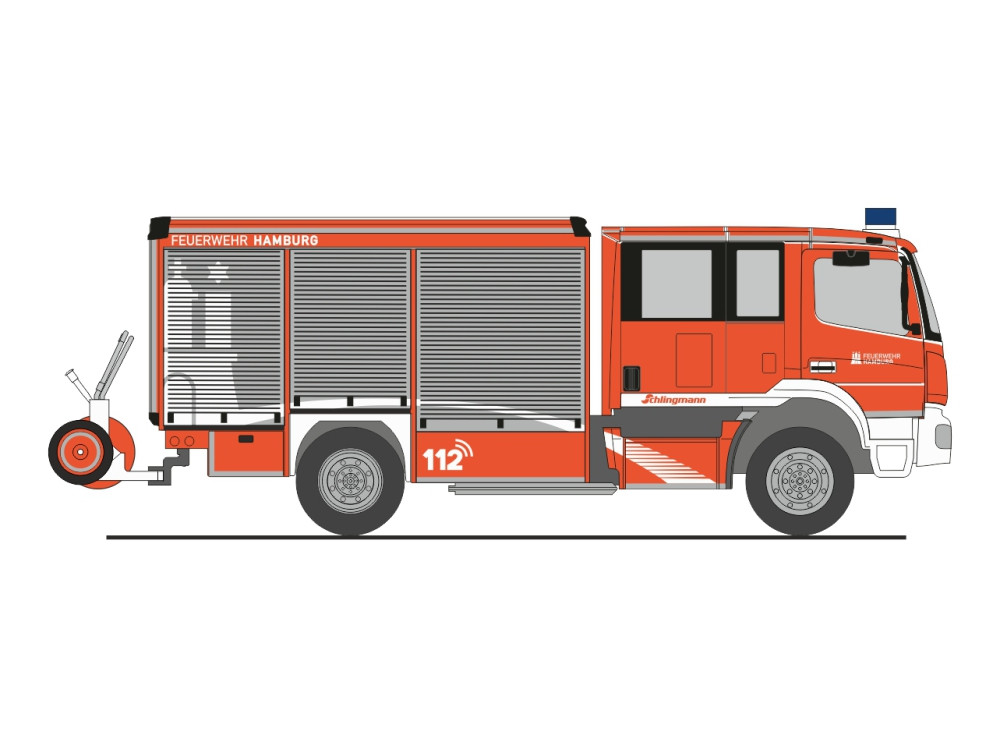 Rietze MB Varus HLF " Feuerwehr Hamburg (FF) ohne Wachkennung ", NH 11-12/26