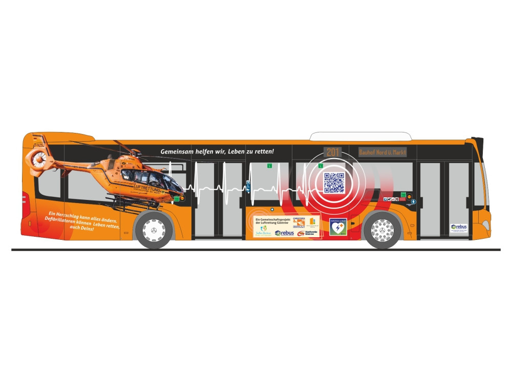 Rietze Collectors Edition MB Citaro rebus Rostock "Rettungsbus", NH 09-10/25