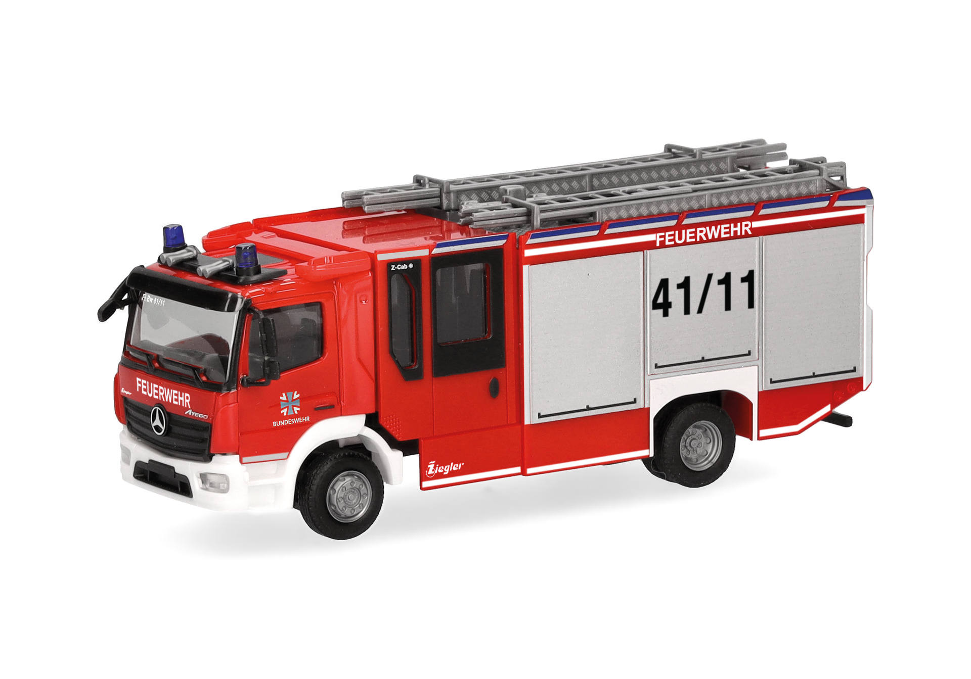 Herpa MB Atego Z-Cab "Bundeswehr/Feuerwehr" ,NH 05-06/26