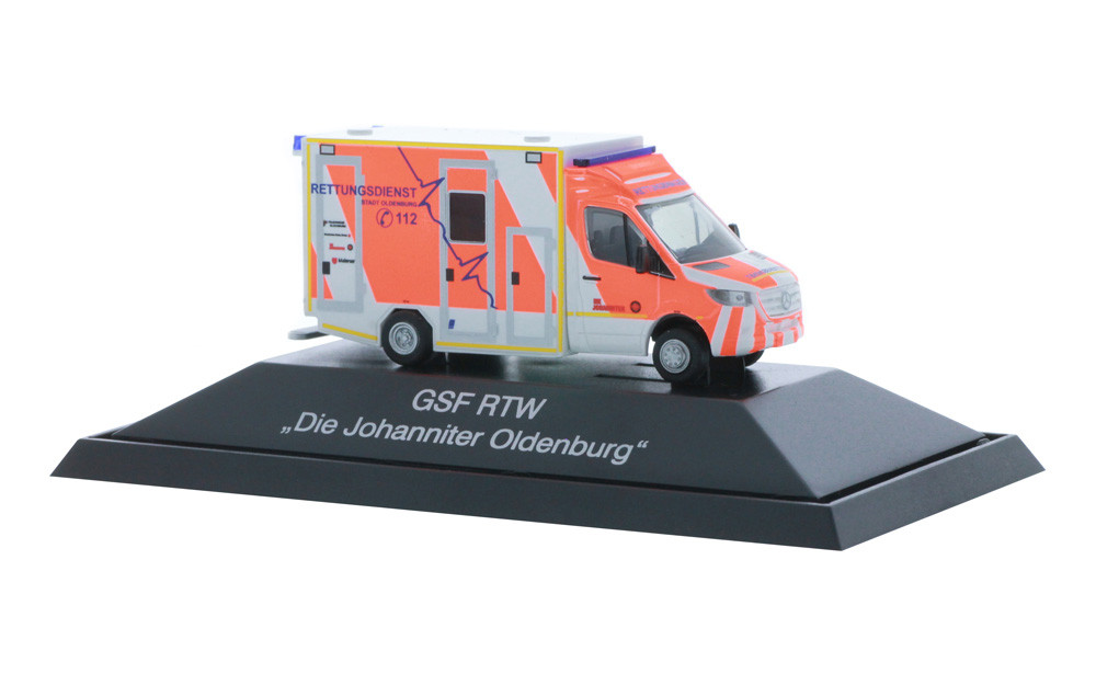 Rietze Einsatz-Serie MB Sprinter GSF RTW ´18 Die Johanniter Oldenburg