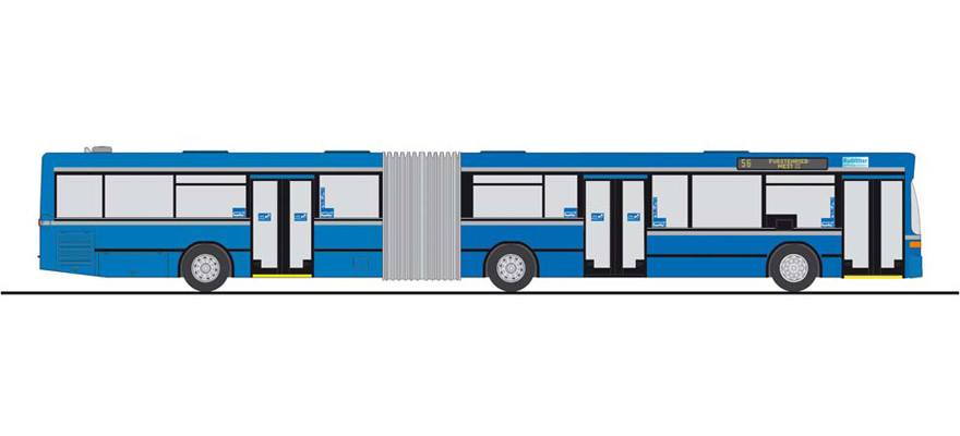 Rietze Mercedes Benz O 405 GN2 MVG- München - Watzinger