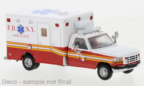 Brekina Ford F-350 Horton "Ambulance, FDNY, 1997", NH 2.Quartal / 23 