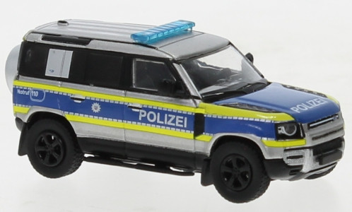 PCX87 - Land Rover Defender 110 `2020 "Polizei Hessen", silber/blau 