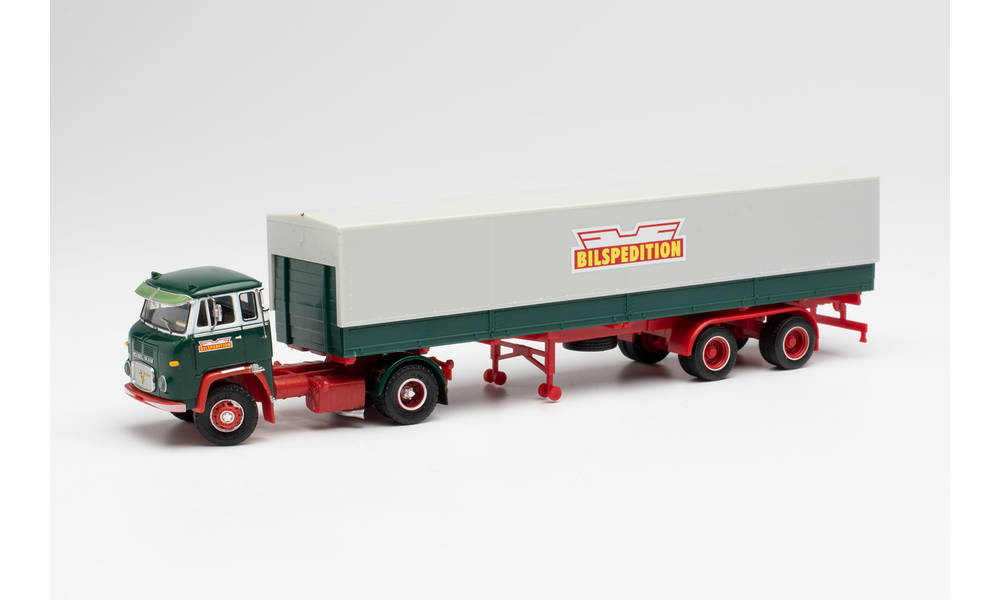 Herpa Scania LB 76 Planen-Sattelzug "Bilspedition" (S)