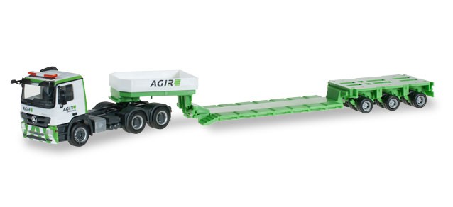 Herpa MB Actros M Tieflade-Sattelzug "Agir" 