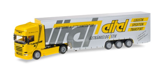 Herpa Scania R 2013 TL Eurokoffer-SZ "Eitel" 