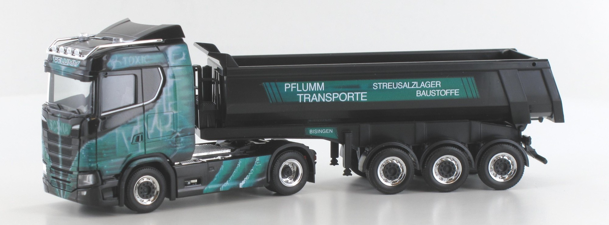 Herpa Scania CS20 ND "Pflumm Transporte - Toxic"