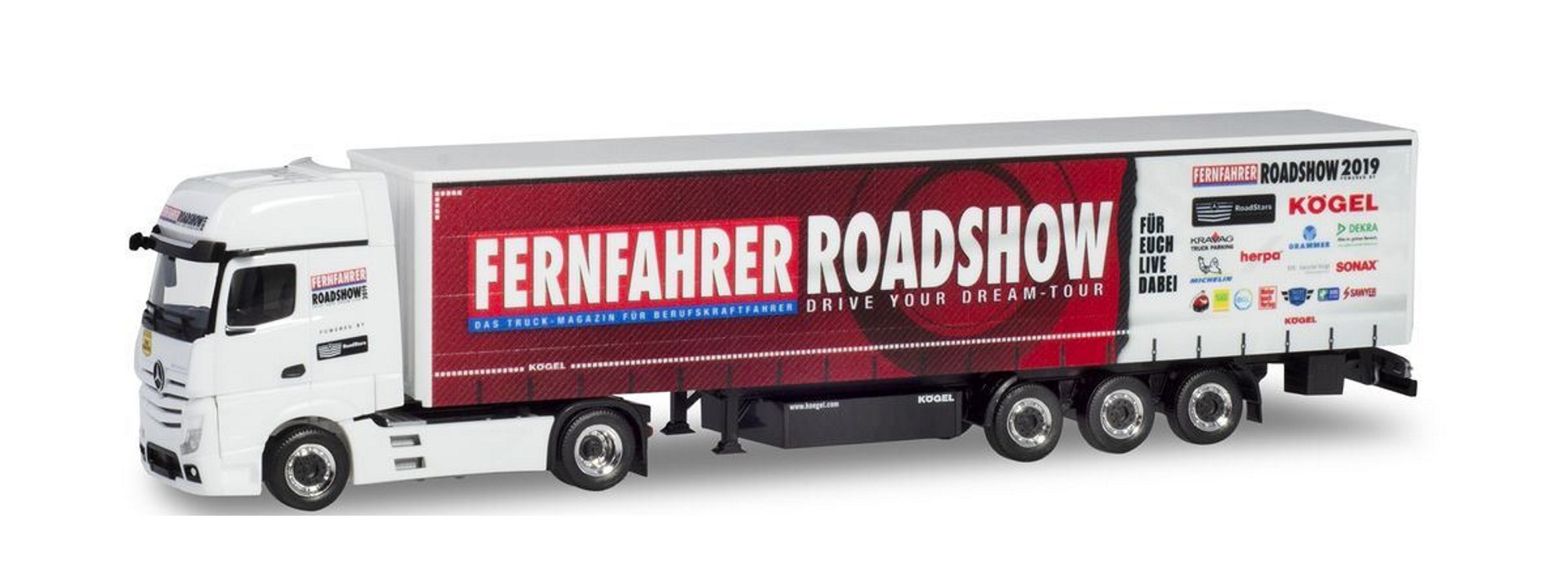 Herpa MB Actros Gigaspace "Fernfahrer - Truck Grand Prix 2019"
