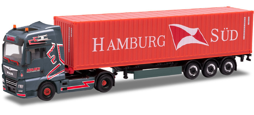 Herpa MAN TGX XXL Euro 6c Container-Sattelzug "Oehlrich / Hamburg Süd" Sonderauflage Handel Nord