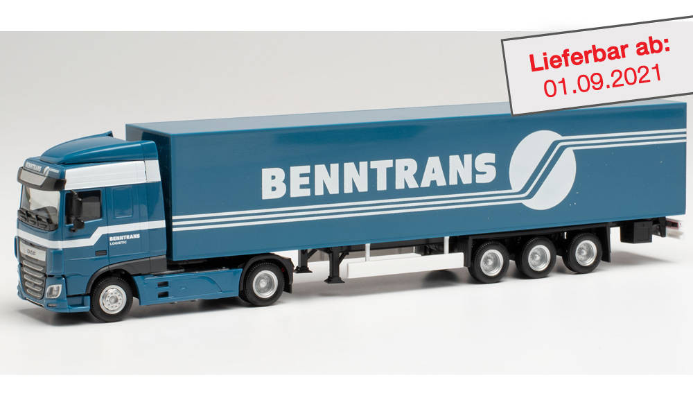 Herpa DAF XF SC Euro6 Eurokoffer-Sattelzug „Benntrans“, Sondermodell