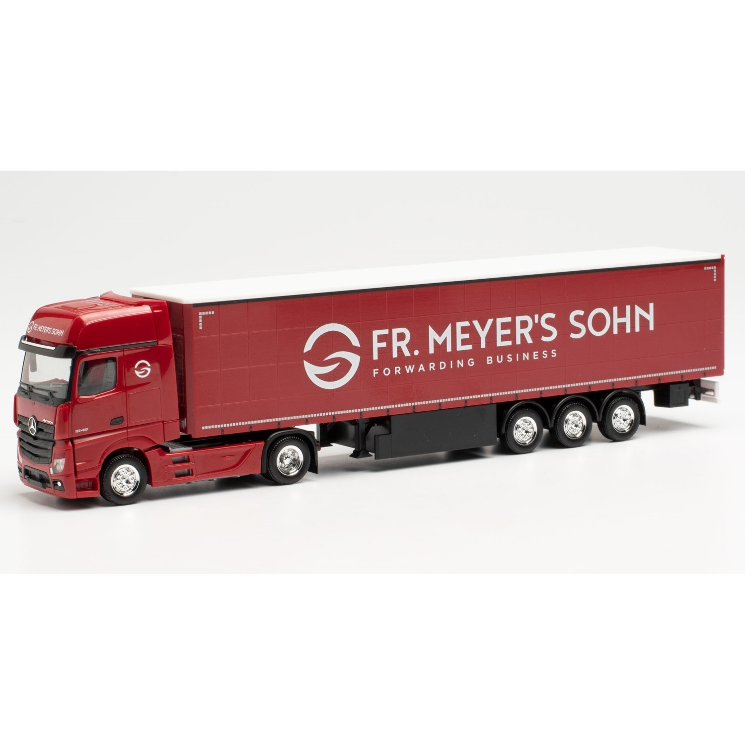 Herpa MB Actros Giga Gardinenplanen-Sattelzug "Fr. Meyer´s Sohn"