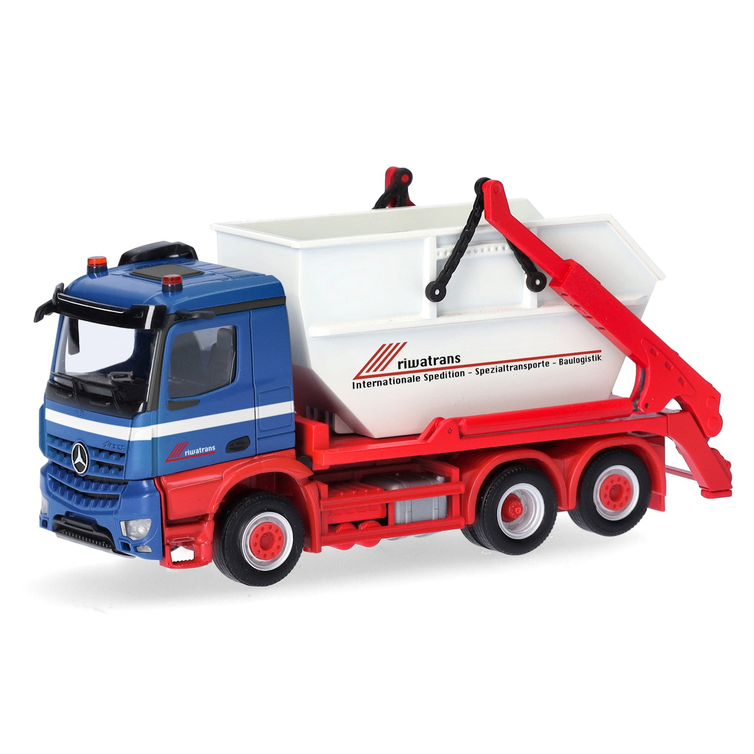 Herpa MB Arocs M 6x2 Meiller AK16 Absetzkipper "Riwatrans" 