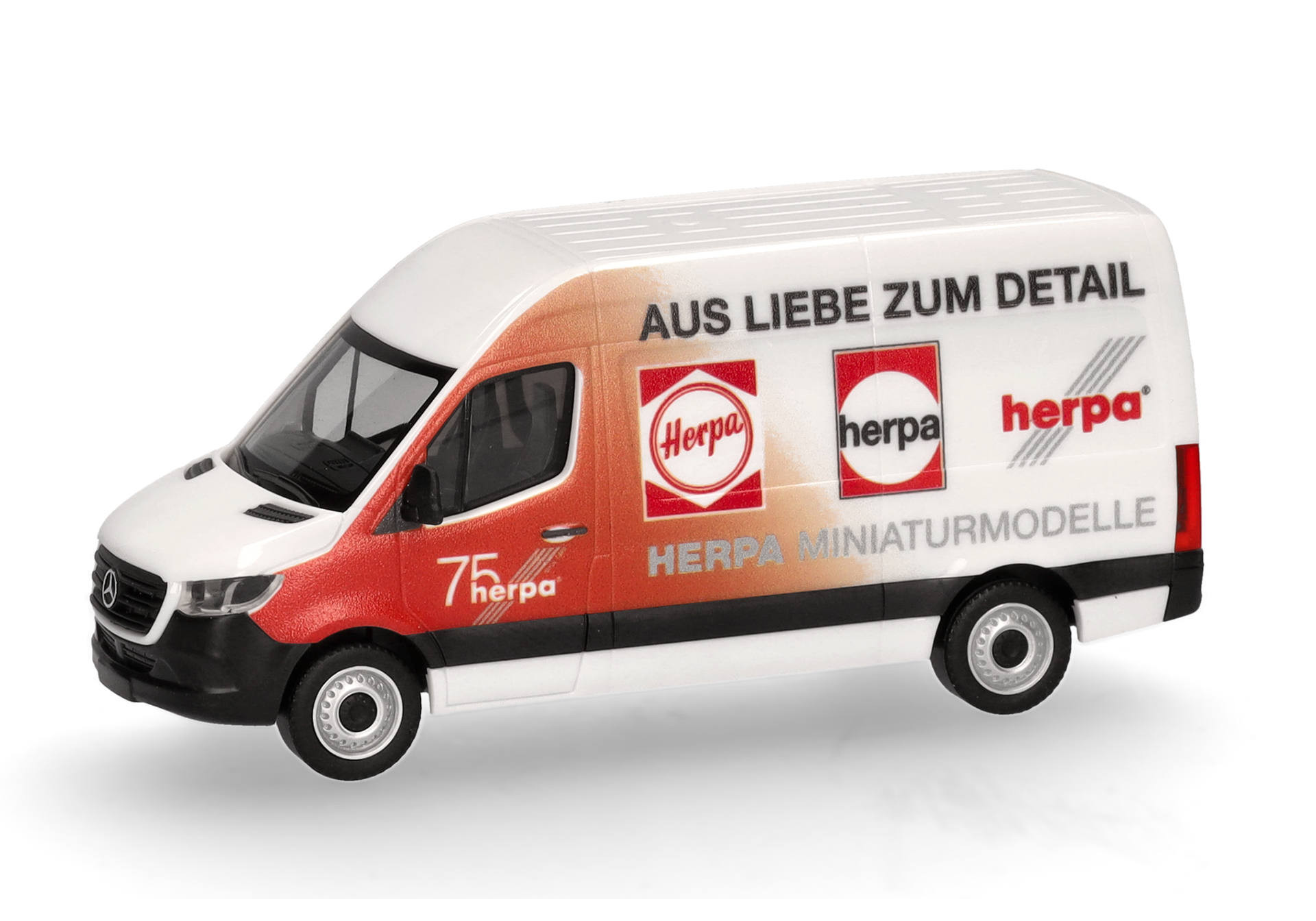 Herpa MB Sprinter 18 Kasten Hochdach "75 Jahre Herpa" (Express) 